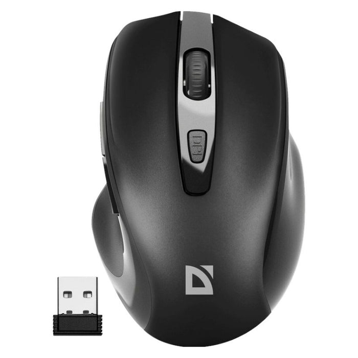 Optical Wireless Mouse Defender DEFENDER PRIME MB-053 RF SILENT Black