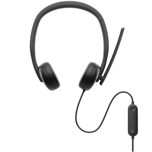Dell Wired Headset WH3024 - Headset<<<DELL периферия и аксесоари<<<DELL<<<PolyComp&&&HeadphonesPER-SLU<<<Input / Output