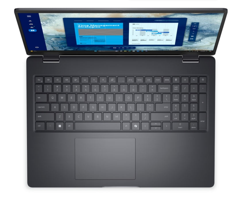 Dell Pro 16 PC16250, Intel 5 120U (10 cores, up to 5.0 GHz), 16" FHD+(1920x1200) 300nits AG, 16 GB: 1x16 GB, DDR5, 5600 MT/s, 512 GB SSD, Intel Graphics, FHD HDR IR Cam and Mic, Wi-Fi 6E, FPR, Backlit Kb, Win11 Pro, Magnetite, 3Y PS