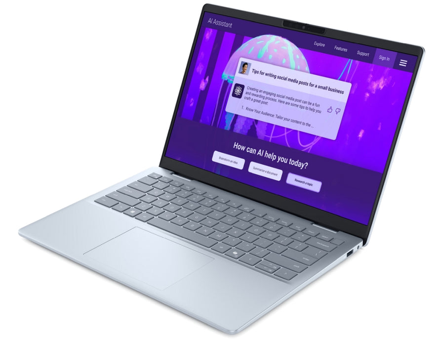 Dell 14 Plus DB14250, Intel Ultra 7 256V (47 TOPS NPU, 8 cores, up to 4.8 GHz), 14.0" 2.5K (2560x160