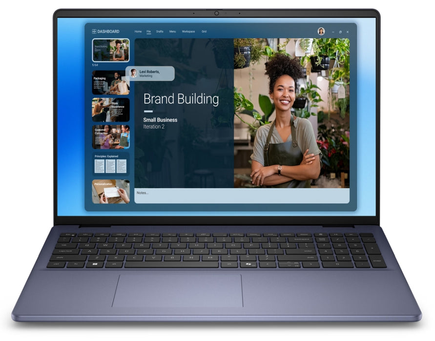 Laptop Dell 16 DC16251, Intel Core 7 150U (10 cores, up to 5.4 GHz), 16.0" FHD+(1920x1200) AG 300nit
