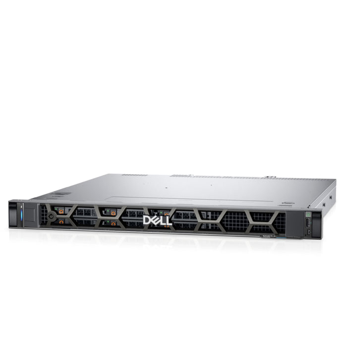 Dell PowerEdge R260, 6x 2.5" Hot Plug Chassis (SAS/SATA), Xeon 6325P (4C/8T, 3.5Ghz), 480GB SATA RI, 16GB UDIMM 5600, 700W Single Hot Plug, Static Rails, Riser 1, Bezel, Broadcom 5720 Dual Port 1Gb, PERC H355, iDRAC9 Ent, Basic NBD 3Y