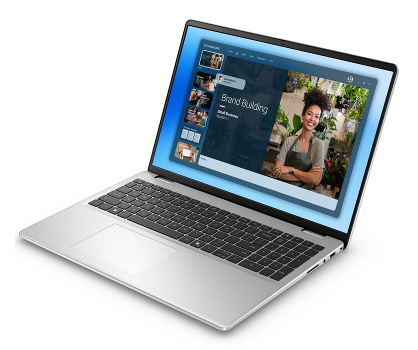 DELL DC16251 Intel Core 5 120U Laptop 40.6 cm (16") Full HD+ 16 GB DDR5-SDRAM 512 GB SSD Wi-Fi 6E (802.11ax) Windows 11 Pro Platinum, Silver