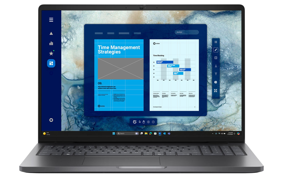 DELL Pro 16 PC16250 Intel Core 3 100U Laptop 40.6 cm (16") Full HD+ 8 GB DDR5-SDRAM 512 GB SSD Wi-Fi 6E (802.11ax) Windows 11 Pro Black