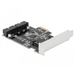 Delock card PCI Express x1 to USB 3.0 Pin Header - Входно-изходни контролери<<<Компютърни компоненти<<<ValiAPI