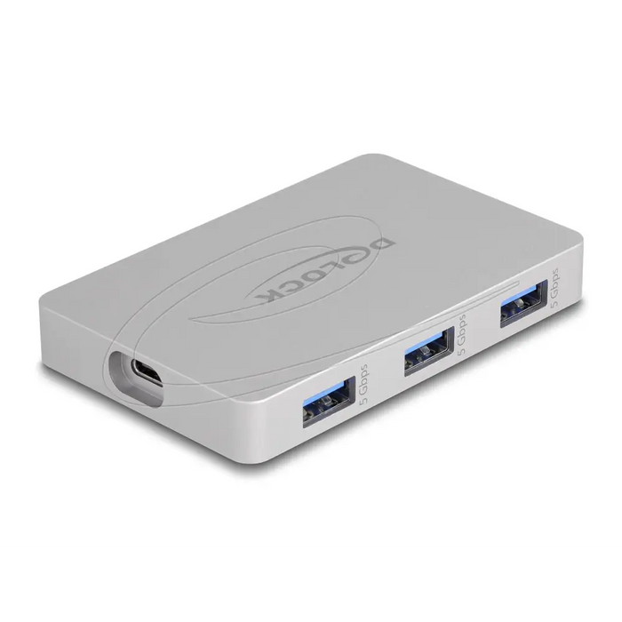 Delock Hub USB-C 7 ports 3x USB-A 5 Gbps 3x USB-C 1xUSB-C PD 85 W - USB хъбове<<<Компютърна периферия<<<ValiAPI