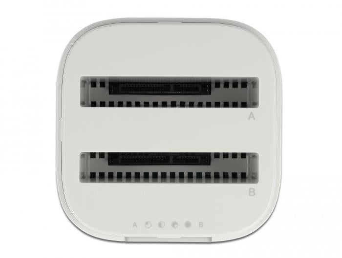 Delock USB-C station, For 2 x 2.5″ SATA HDD / SSD, Cloning
