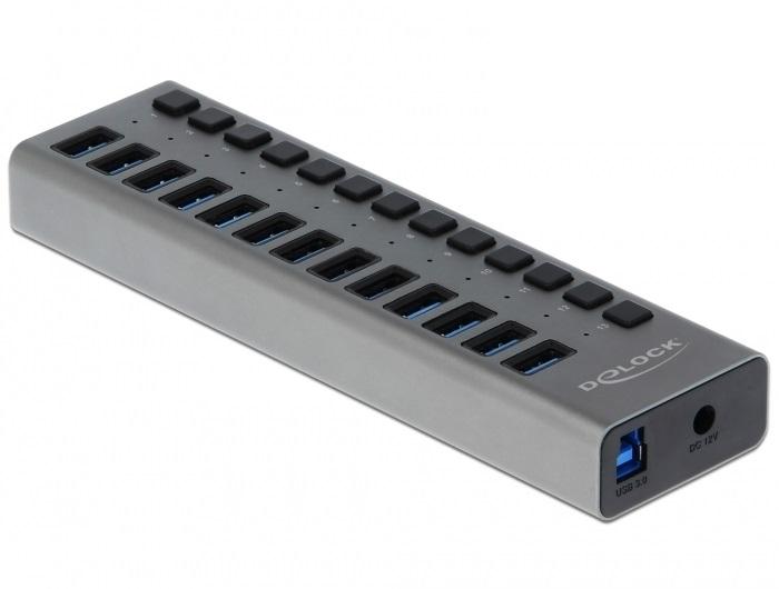 Delock USB hub, 13 x USB-A, DELOCK-63738