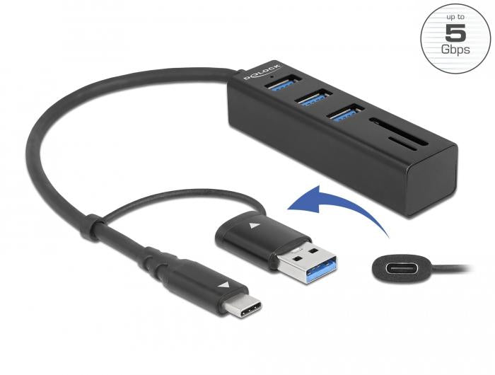 USB Hub, 3 ports, DELOCK-63859
