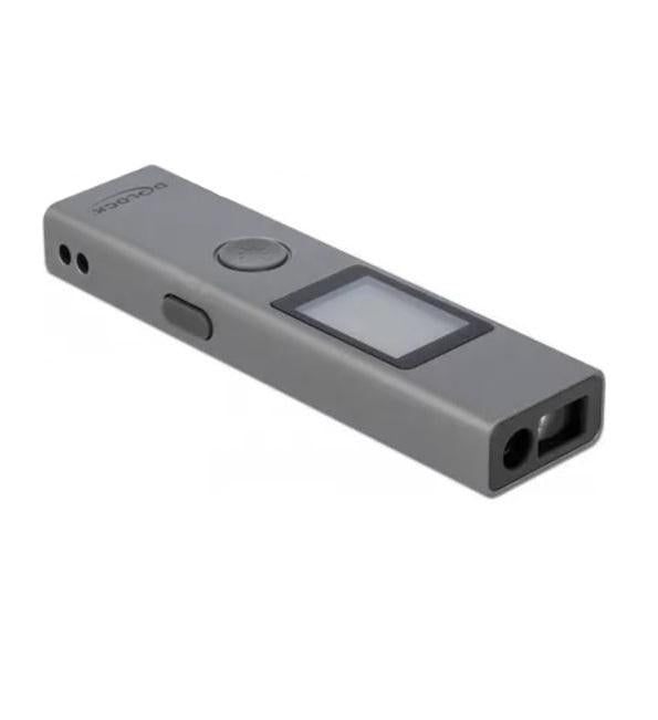 Laser range finder DeLock 64071, 3 cm - 40 m, Accuracy 2 mm, Gray
