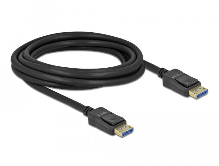 Cable Delock DisplayPort 2.0 male - DisplayPort 2.0 male, 3.0m, 54 Gb/s, Black