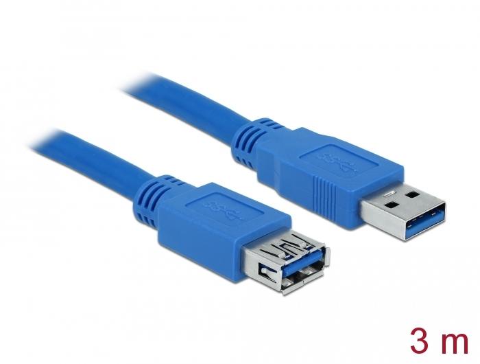 Cable Delock USB-A - USB-B, USB 3.2, 10 m
