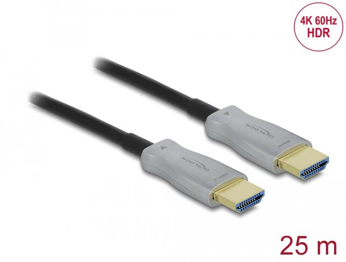 Delock optical cable, HDMI 4K, 60 Hz, 25 m
