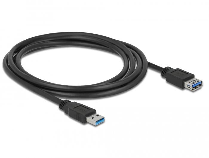 Delock Cable extension shielded USB 3.0 Type-A male > USB 3.0 Type-A female 2.0 m black