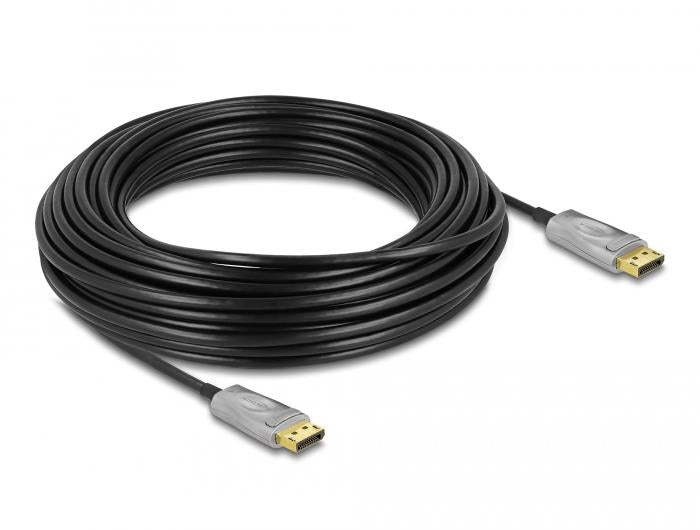 Optical cable Delock, Active, DisplayPort 1.4, 8K, 20 m