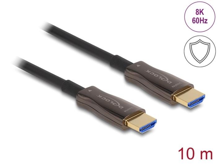 Optical cable Delock, HDMI 8K, 60Hz, 48Gbps, 10 m
