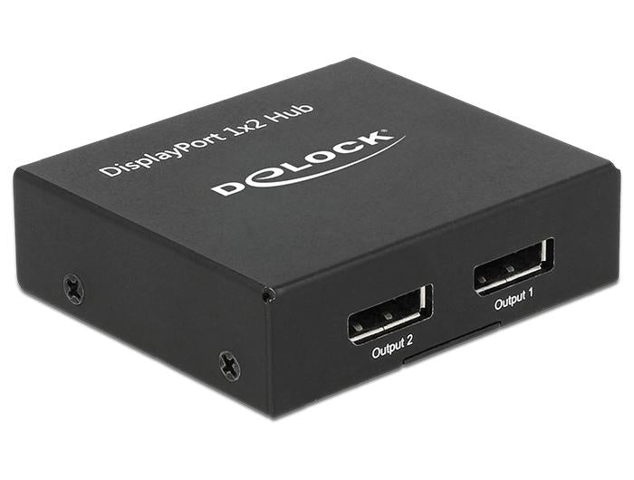 Splitter DeLock, DisplayPort 1.2 Splitter 1 x DisplayPort in - 2 x DisplayPort out 4K