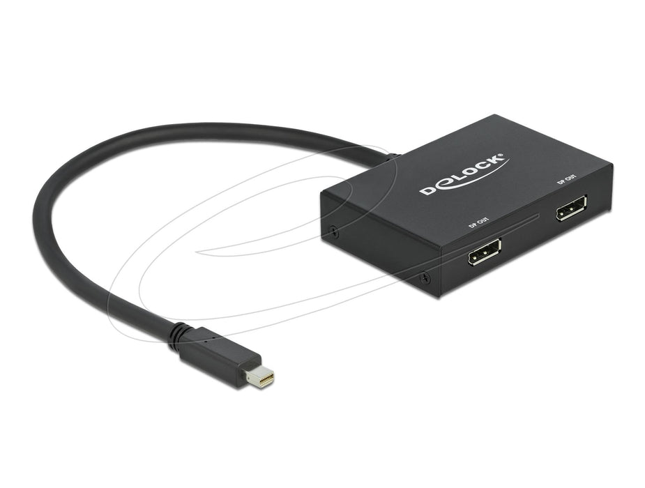 Delock Splitter mini Dsplay Port 1.2 male to 2 x Display Port 4K female