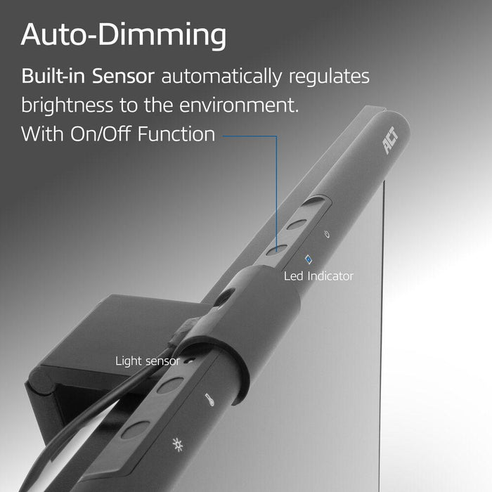 ACT LED monitor lamp, touch control, USB powered