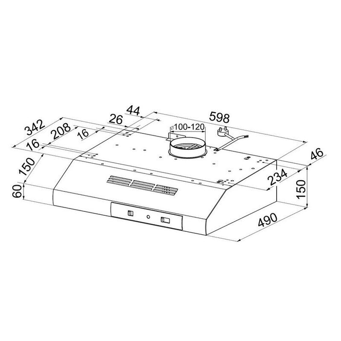 Hood DeLonghi DCH 6 W EC