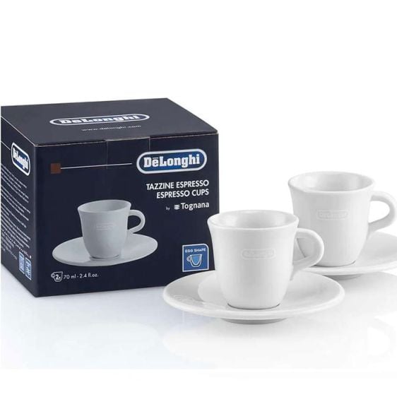 DeLonghi porcelain cups for Espresso 2 pieces