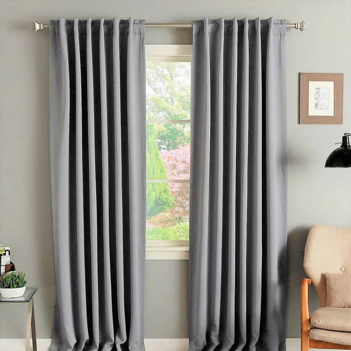 Dense CURTAIN 150X270 CM. GRAY - Пердета<<<Корнизи щори и пердета<<<Мебели и интериор<<<Praktiker