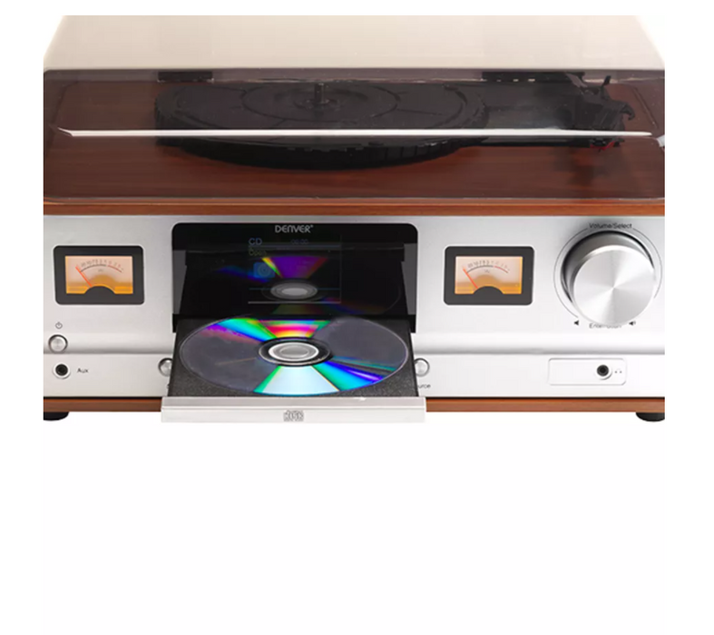 DENVER Retro music center with DAB+ and FM radio MRD-52 LIGHTWOOD
