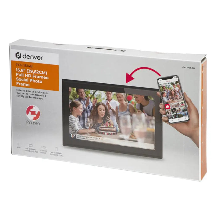 Denver Frameo PFF-1514B 15.6’’ Digital Frame - Black - Digital photo framesRAM-CYF<<<FramesRAM<<<ActionPL&&&Household