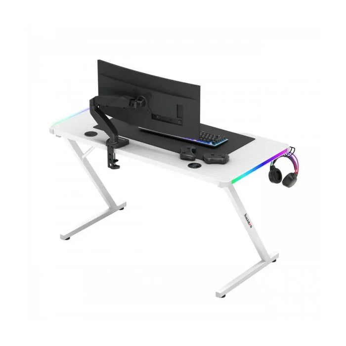 Desk Gaming Huzaro HZ-Hero 2.5 White RGB White 120 x 75 x 60 cm - Аксесоари за Игри<<<Компютър Игри<<<Компютри|