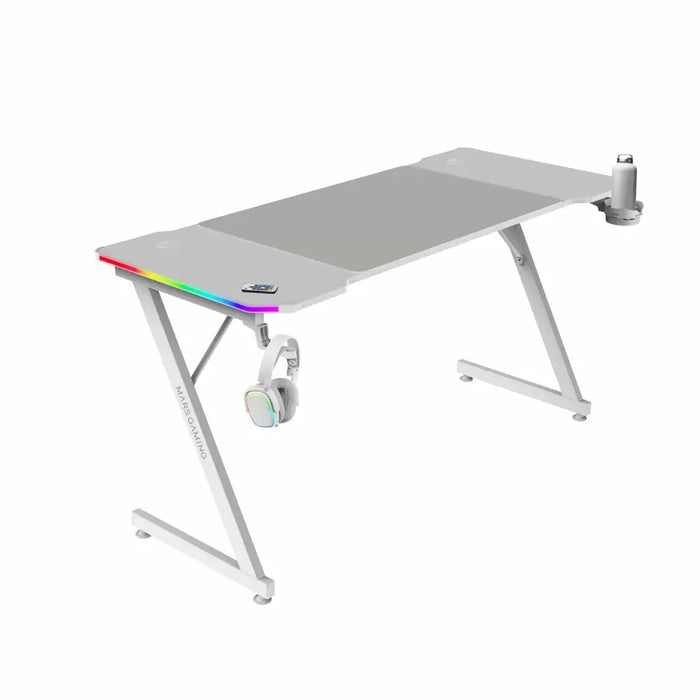 Desk Gaming Mars Gaming ERGO White 140 x 60 cm - Аксесоари за Игри<<<Компютър Игри<<<Компютри| Електроника<<<BigBuy
