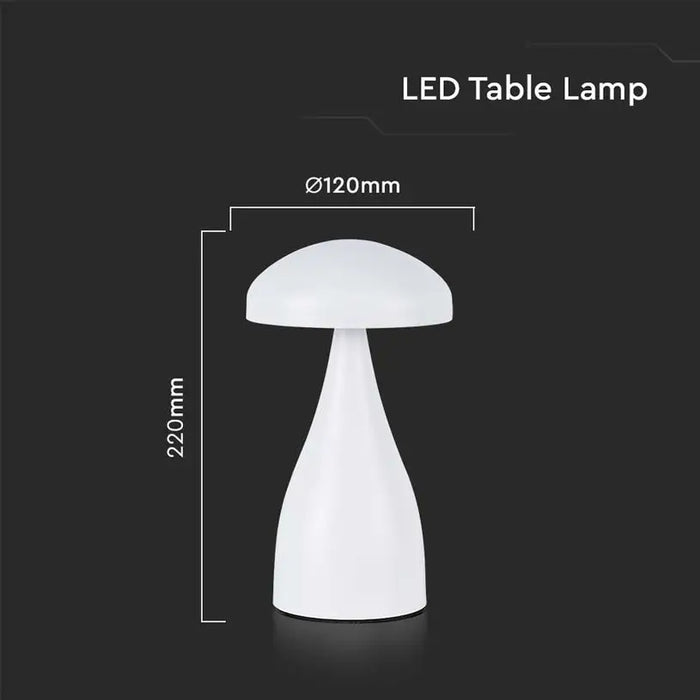 DESK LAMP 1W 55LM WHITE V-TAC - Настолни лампи<<<Вътрешно осветление<<<Мебели и интериор<<<Praktiker&&&Настолни