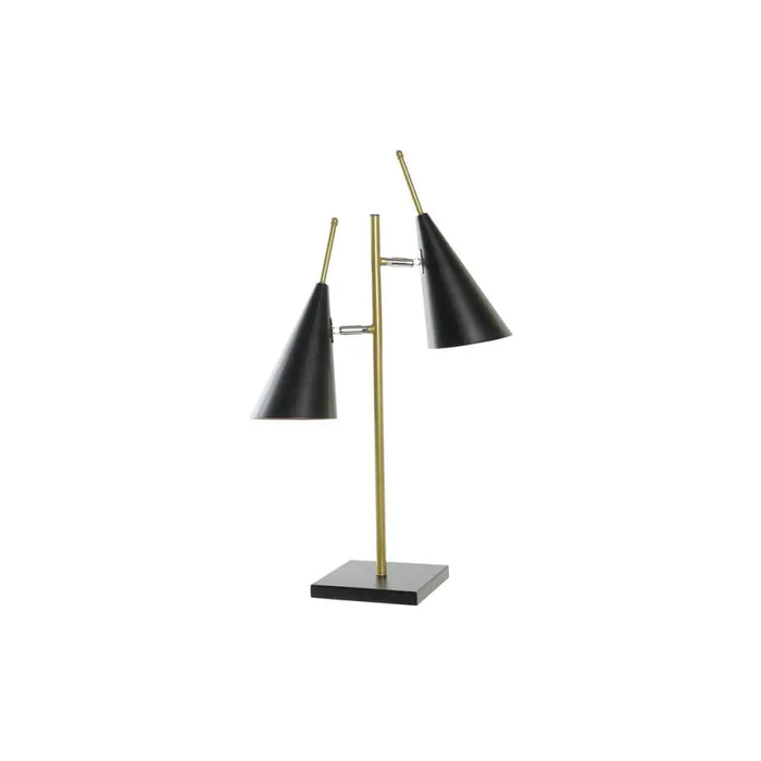 Desk lamp DKD Home Decor Black Golden Metal 25 W 220 V 38 x 16 x 64 cm - Декорация и Осветление<<<Дом