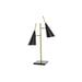 Desk lamp DKD Home Decor Black Golden Metal 25 W 220 V 38 x 16 x 64 cm - Декорация и Осветление<<<Дом