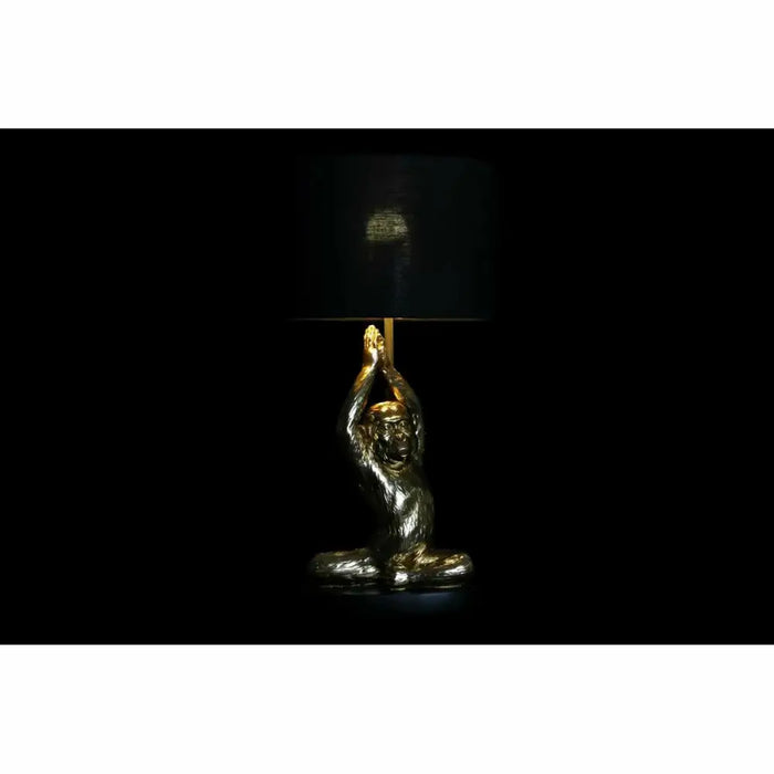 Desk lamp DKD Home Decor Black Golden Polyester Resin Monkey (25 x 25 x 48 cm) - Декорация и Осветление<<<Дом