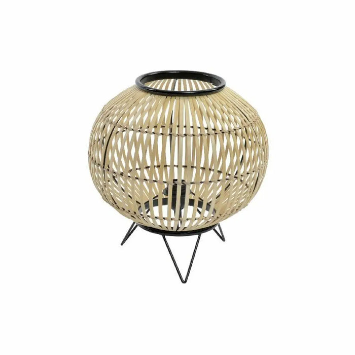 Desk lamp DKD Home Decor Black Metal Brown Bamboo (36 x 36 x 37 cm) - Декорация и Осветление<<<Дом