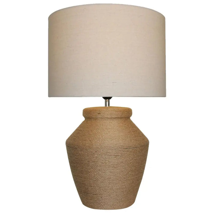 Desk lamp DKD Home Decor Brown Beige Rope Dolomite 25 W 50 W 220 V 38 x 38 x 59 cm 38 x 38 x 60 cm - Декорация и