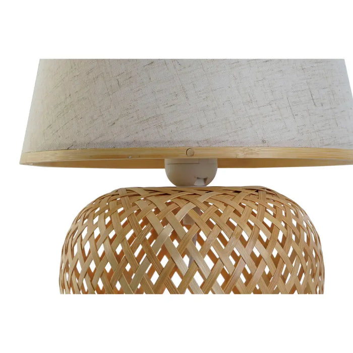 Desk lamp DKD Home Decor Brown Natural Bamboo 50 W 220 V 24 x 24 x 34 cm - Декорация и Осветление<<<Дом