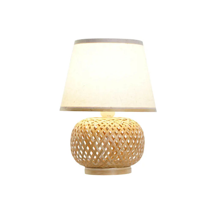 Desk lamp DKD Home Decor Brown Natural Bamboo 50 W 220 V 24 x 24 x 34 cm - Декорация и Осветление<<<Дом