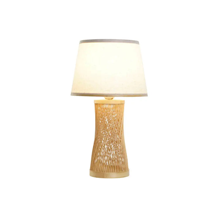 Desk lamp DKD Home Decor Brown Natural Bamboo 50 W 220 V 26 x 26 x 45 cm - Декорация и Осветление<<<Дом