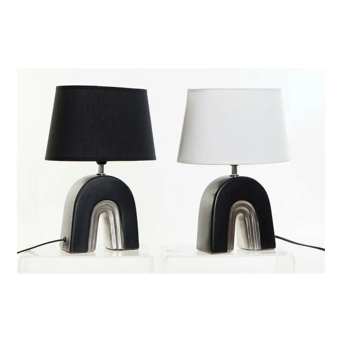 Desk lamp DKD Home Decor Ceramic Black Polyester (20 x 20 x 31 cm) (2 pcs) - Декорация и Осветление<<<Дом