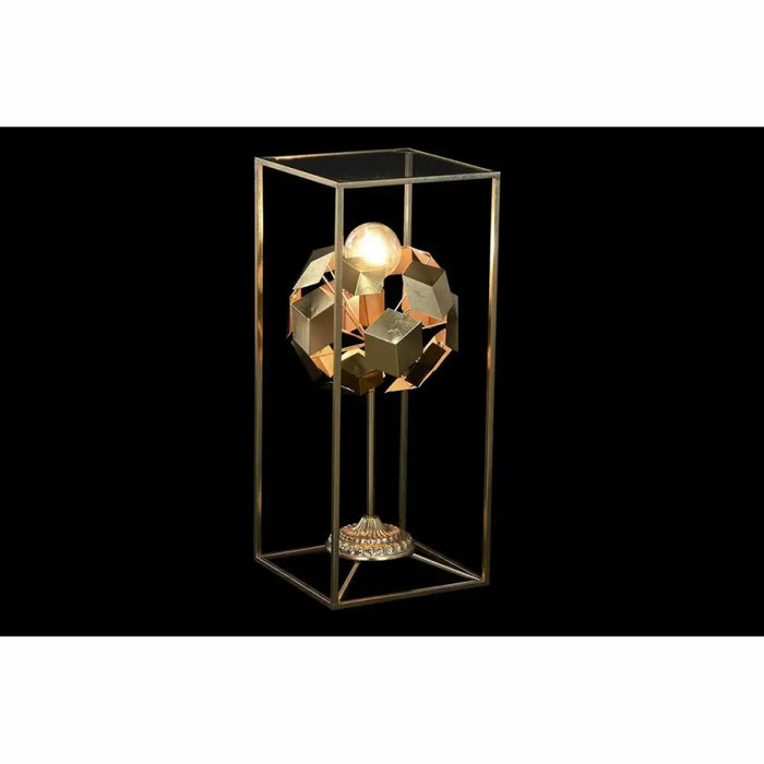 Desk lamp DKD Home Decor Golden 220 V 50 W Modern Geometric (30 x 30 x 71 cm) - Декорация и Осветление<<<Дом