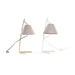 Desk lamp DKD Home Decor Golden Metal Linen White 50 W Modern (25 x 31 x 57 cm) (2 Units) - Декорация и