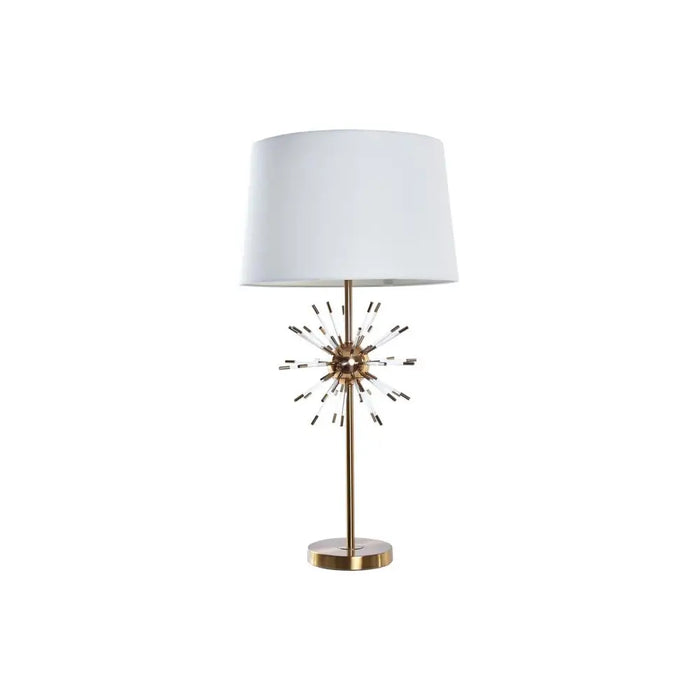 Desk lamp DKD Home Decor Golden Metal White 41 x 41 x 80 cm 220 V 50 W - Декорация и Осветление<<<Дом