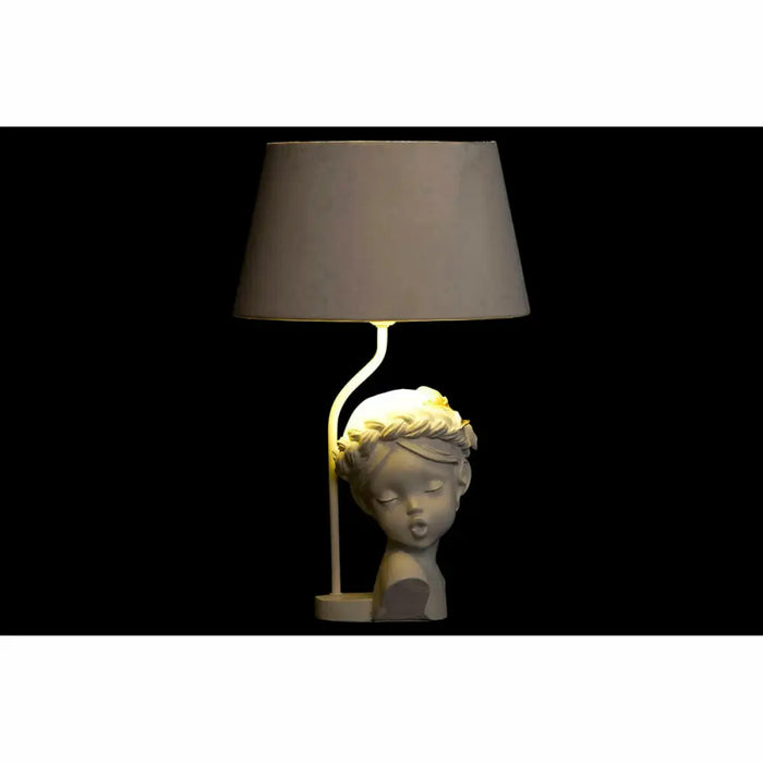 Desk lamp DKD Home Decor Red Resin Light Pink 220 V 50 W 30 x 30 x 49 cm (2 Units) - Декорация и Осветление<<<Дом
