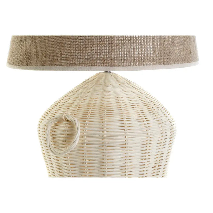 Desk lamp DKD Home Decor White Brown 50 W 220 V 42 x 42 x 70 cm - Декорация и Осветление<<<Дом