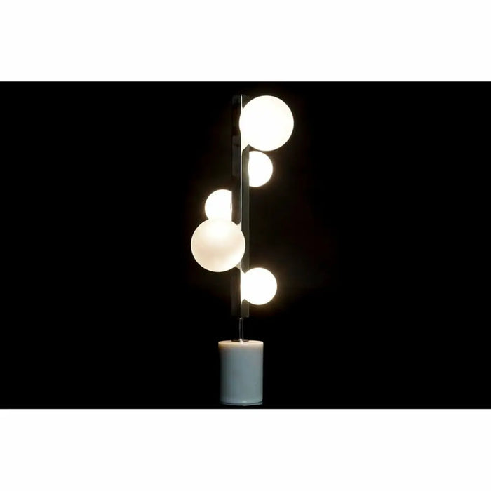 Desk lamp DKD Home Decor White Silver Crystal Marble 220 V 15 x 15 x 68 cm - Декорация и Осветление<<<Дом