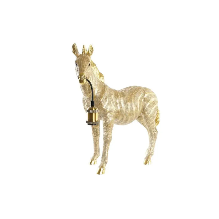 Desk lamp DKD Home Decor Zebra Golden 220 V 50 W Modern (55 x 22 x 51 cm) - Декорация и Осветление<<<Дом