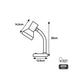 Desk lamp EDM 30250 London Black Metal 60 W 12,5 x 20 cm E27 Flexo/Desk lamp (1 Unit) - Декорация и Осветление<<<Дом