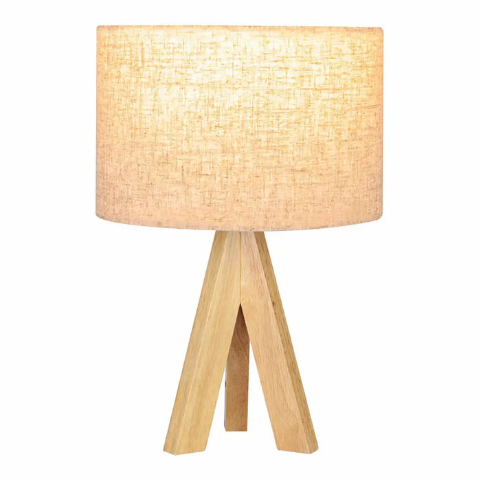 Desk lamp EDM 32160 Wood Cloth 18 x 18 x 30 cm E27 - Декорация и Осветление<<<Дом Градина<<<BigBuy&&&Лампи<<<Декорация