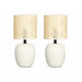 Desk lamp Gift Decor White 60 W 2 Units - Декорация и Осветление<<<Дом Градина<<<BigBuy&&&Лампи<<<Декорация и